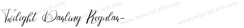 Twilight Darling Regular字体转换